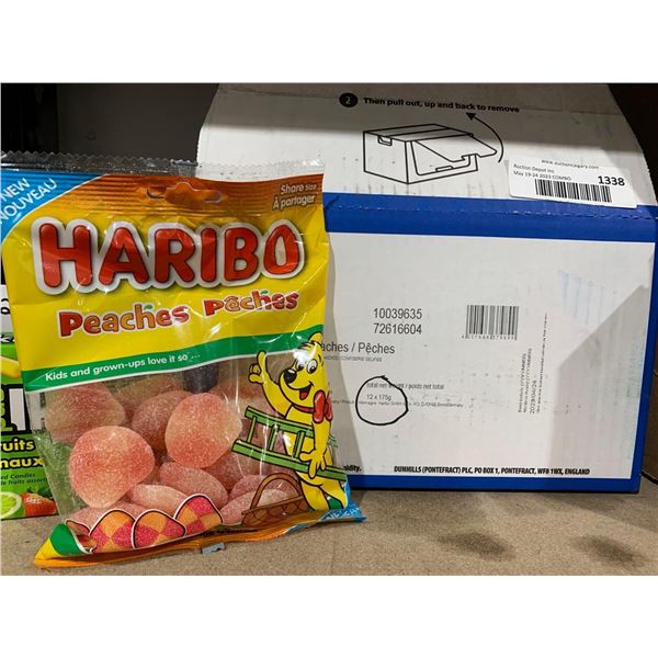Haribo Peaches Gummy Candy 12 x 175g