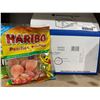 Image 1 : Haribo Peaches Gummy Candy 12 x 175g