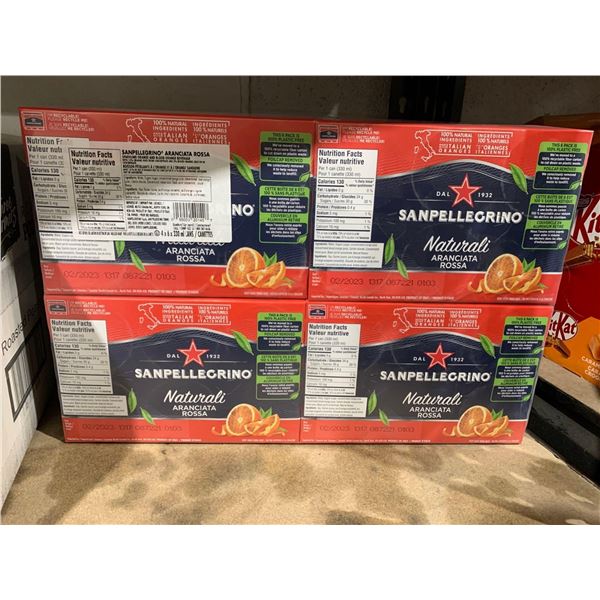 Sanpellegrino Sparkling Orange and Blood Orange Beverage 4x(6 x 330ml
