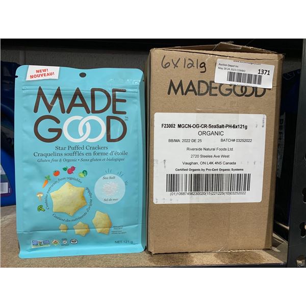 Made Good Star Puffed Crackers (6 x 121g)