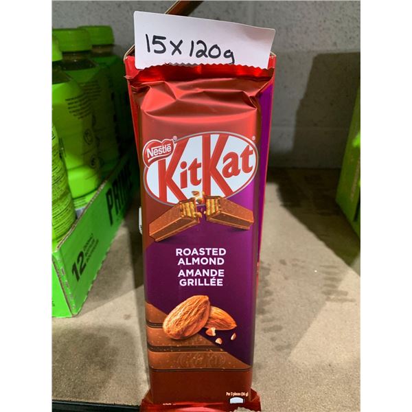 KitKat Almond Candy Bars 15x120g