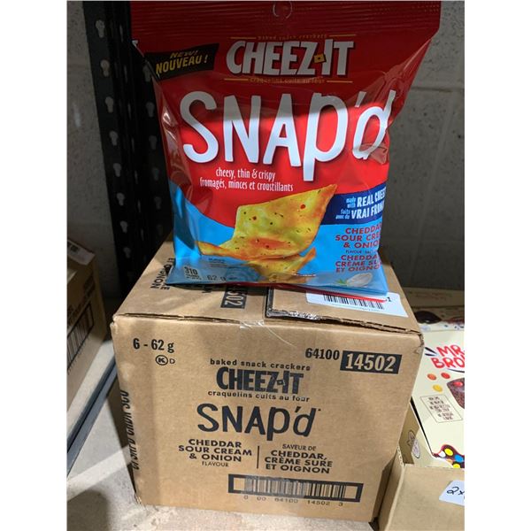 Cheez-It Snap'd Cheddar Sour Cream & Onion Crisps 6x62g