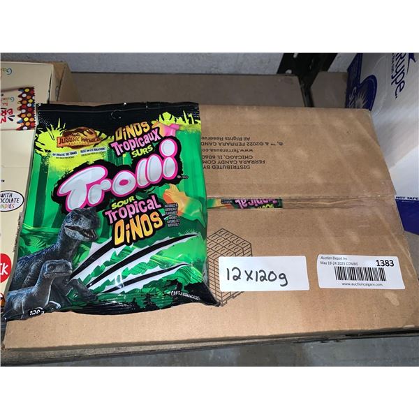 Trolli Sour Tropical Dinos 12x120g