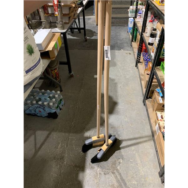 Lot of 2 Kind Angled brooms
