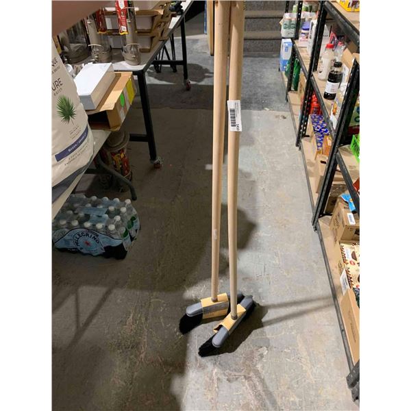 Lot of 2 Kind Angled brooms