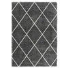 Image 4 : Cam Living - Brooklyn Super Soft Touch Shag Area Rug 7'10" x 10; 6"  Grey with White Design