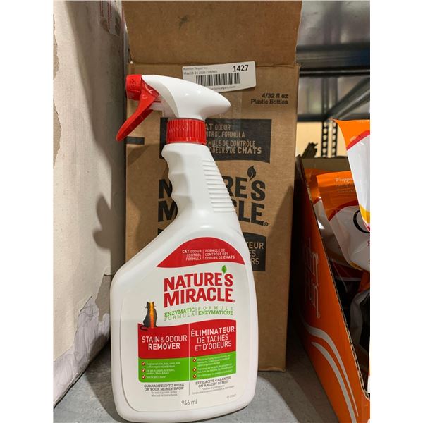 Natures Miracle Cat Stain & odor Remover 4 x 946ml