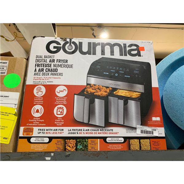 Gourmia Dual Basket Digital Air Fryer