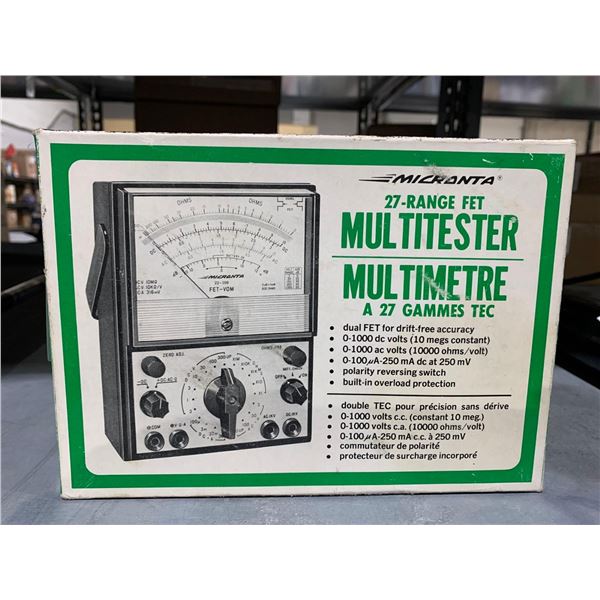 27- Range Fet Multitester  in Original Bx with User Manual