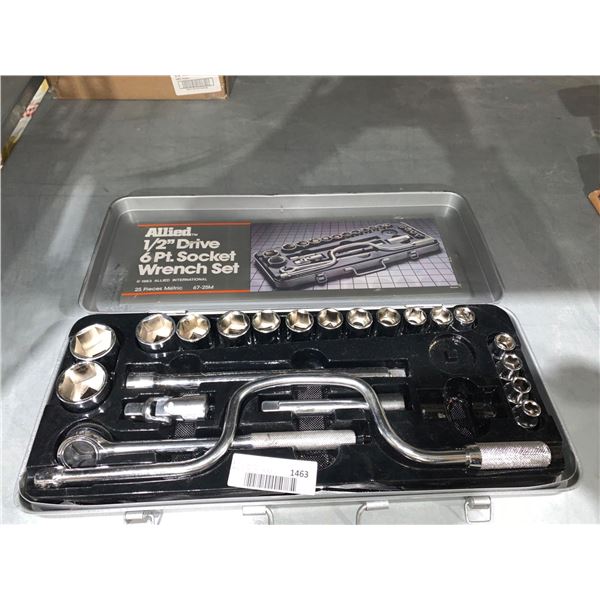 Allied 1/2" Drive 6 Pt. Socket Wrench Set