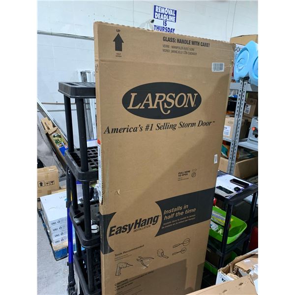 Larson Storm Door White Model 360+-79 Pet View