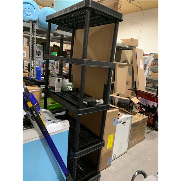 5 Tier Black Resin Shelf Organiz It