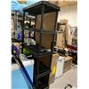 Image 1 : 5 Tier Black Resin Shelf Organiz It