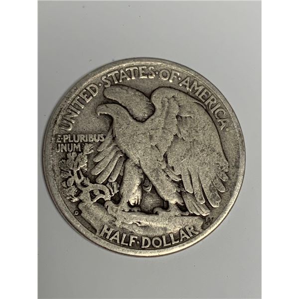 USA Liberty 1936 Vintage Silver Eagle Half Dollar