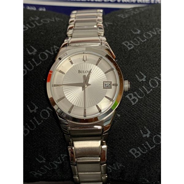 NEW Bulova Womenâ€™s Silver Dial Stainless Steel Watch 96M111
