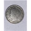 Image 1 : USA 1902 Liberty Head Vintage V Nickel Coin