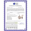 Image 2 : Genuine 36.06 ctw Amethyst & Diamond Earrings 14KT Rose Gold - REF-87R5P