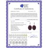 Image 2 : Genuine 39.15 ctw Ruby & Diamond Earrings 14KT White Gold - REF-125M2T