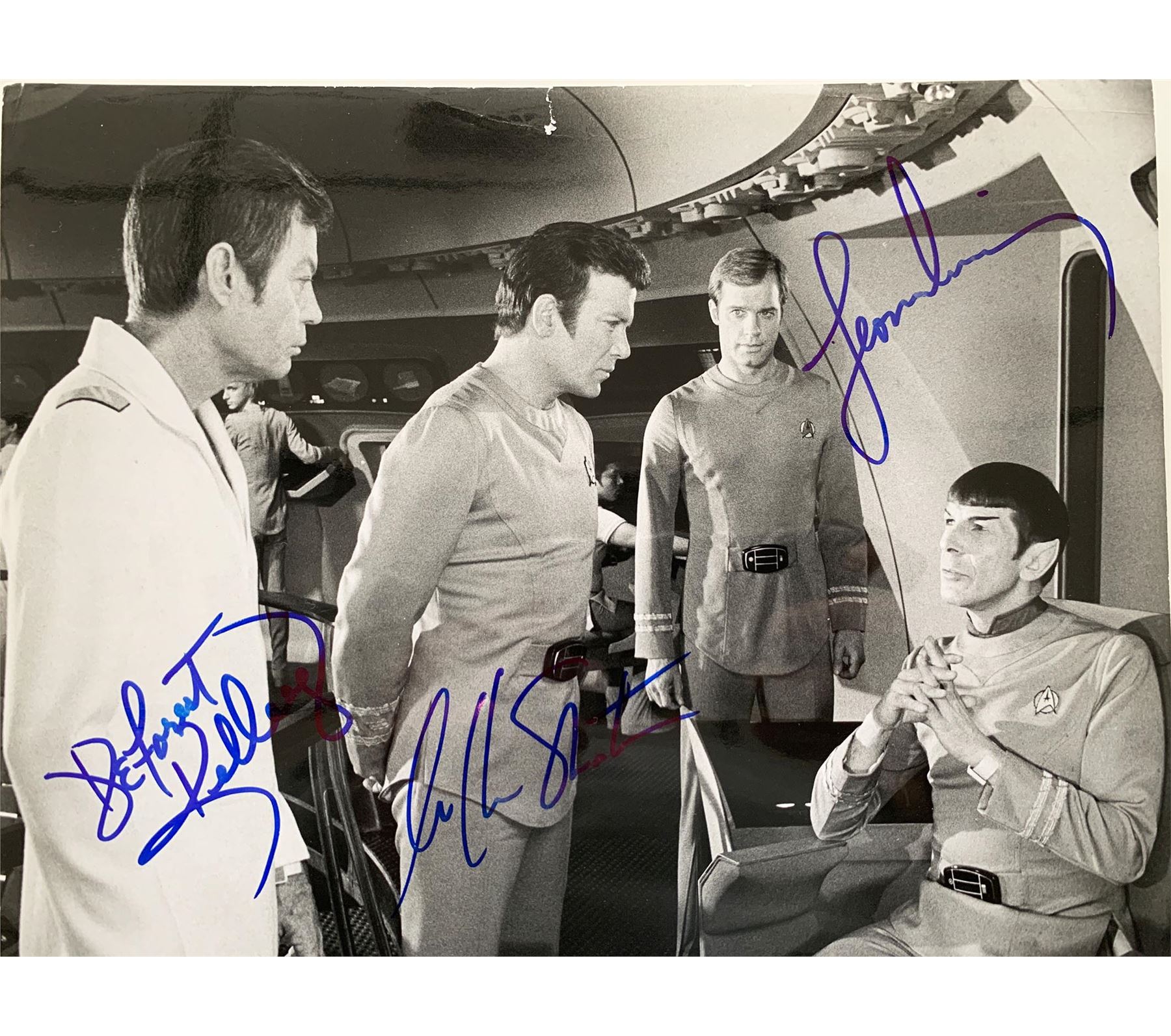 STAR TREK CAST signed autographed photo COA Hologram main image 1