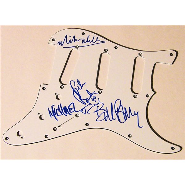 R.E.M. signed pickguard