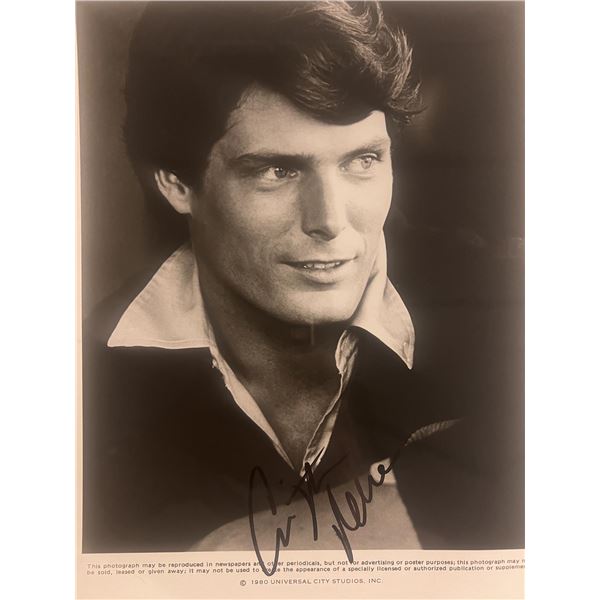 Christopher Reeve signed photo