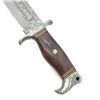 Image 2 : Fixed 7 1/2" Blade Knife With Wood Handle and Sheath