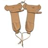 Image 1 : Leather Leg Holster for Mares Leg Rifle, Brown X 2
