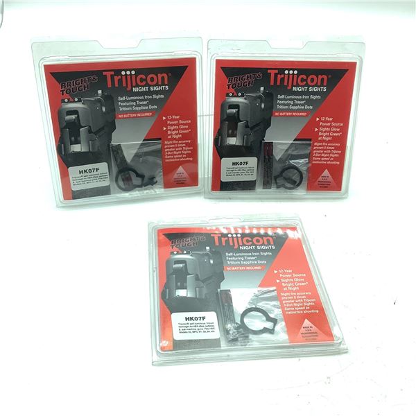 Trijicon Night Sight for H&K Models 33, MP5, 91, 93, 94, etc, X 3