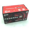 Image 1 : Federal American Eagle 40 S & W 180 Grain FMJ Ammunition, 100 Rounds