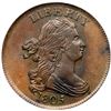 Image 2 : 1805 C-1 R2- Stemless Wreath, Repunched 5 PCGS graded MS63 Brown
