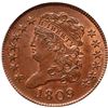 Image 2 : 1809 C-6 R1 PCGS graded MS64 Red & Brown