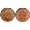 Image 1 : 1804 C-12 R2 Stemless Wreath, Crosslet 4 PCGS graded MS64 Brown