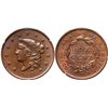 Image 1 : 1837 N-5 R2 Plain Hair Cord, Small Letters PCGS graded MS65 Brown