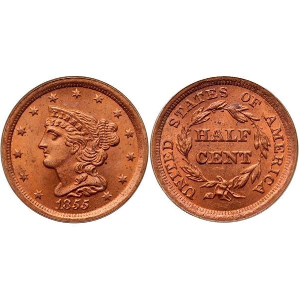 1855 C-1 R1 PCGS graded MS64 Red