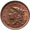 Image 2 : 1837 N-11 R1 Beaded Hair Cord PCGS graded MS65 Red & Brown