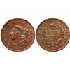 Image 1 : 1837 N-8/7 R1 Plain Hair Cord, Large Letters PCGS graded MS64 Brown