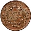 Image 3 : 1837 N-8/7 R1 Plain Hair Cord, Large Letters PCGS graded MS64 Brown