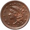 Image 2 : 1839 N-4 R1 Silly Head PCGS graded MS64 Red & Brown