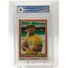 Image 1 : 1981 DONRUSS NO.119 RICKEY HENDERSON GCG GRADED 8