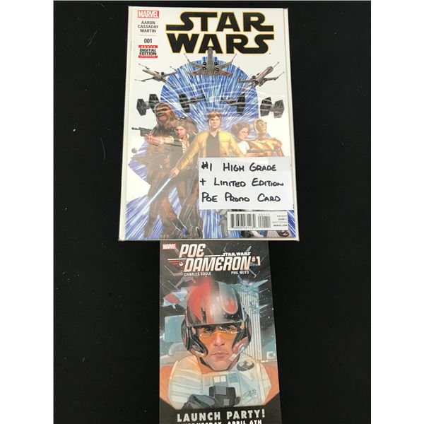 MARVEL COMICS NO.1 STAR WARS (LIMITED EDITION POE PROMO CARD)