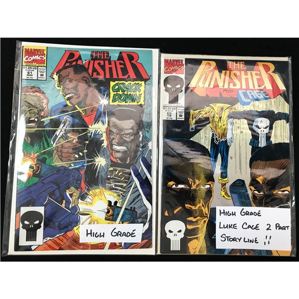 2 MARVEL COMICS THE PUNISHER NO.60 AND NO.61  (LUKE CAGE 2 PART STORY LINE)