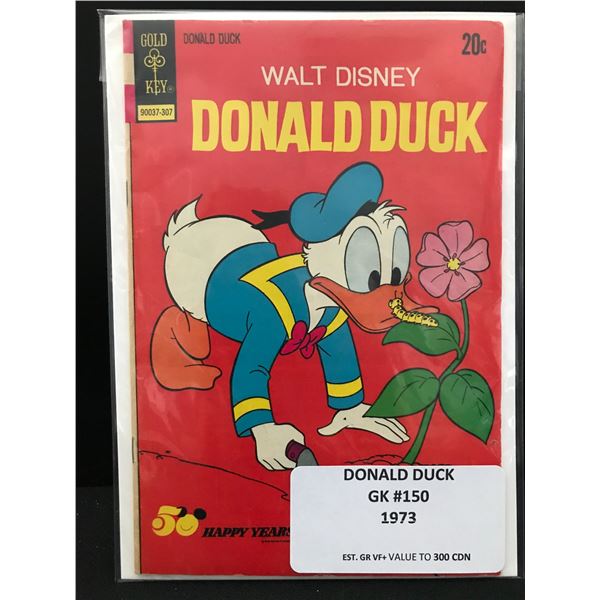 GOLD KEY COMICS WALT DISNEY DONALD DUCK GK NO.150 (1973)