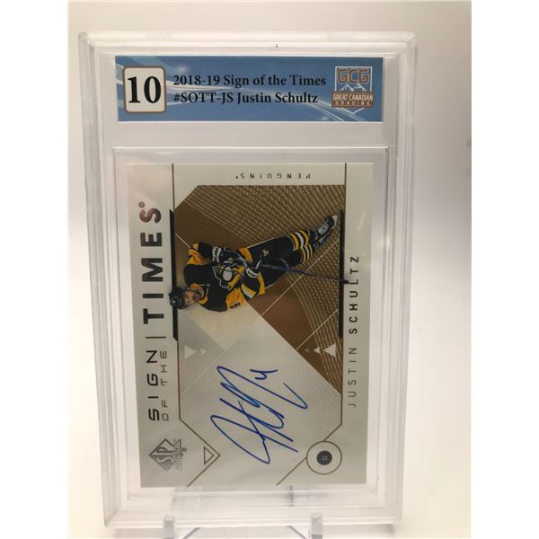 2018-19 UD SP AUTHENTIC SIGN OF THE TIMES JUSTIN SCHULTZ (GCG 10)