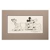 An Original Mickey & Pluto Drawing by W. Langley.