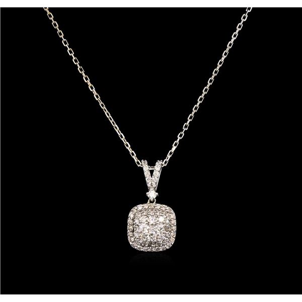 0.68 ctw Diamond Necklace - 14KT White Gold