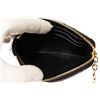 Image 7 : Celine Black Quilted Calfskin Leather C Charm Coin and Card Pouch