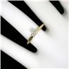 Image 7 : Petite 14k Two Tone Gold 0.15 ctw Round Brilliant Diamond Solitaire Promise Ring