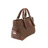 Image 2 : Celine Brown Canvas & Snake Embossed Leather Boogie Bag