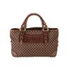 Image 5 : Celine Brown Canvas & Snake Embossed Leather Boogie Bag