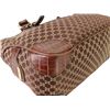 Image 6 : Celine Brown Canvas & Snake Embossed Leather Boogie Bag